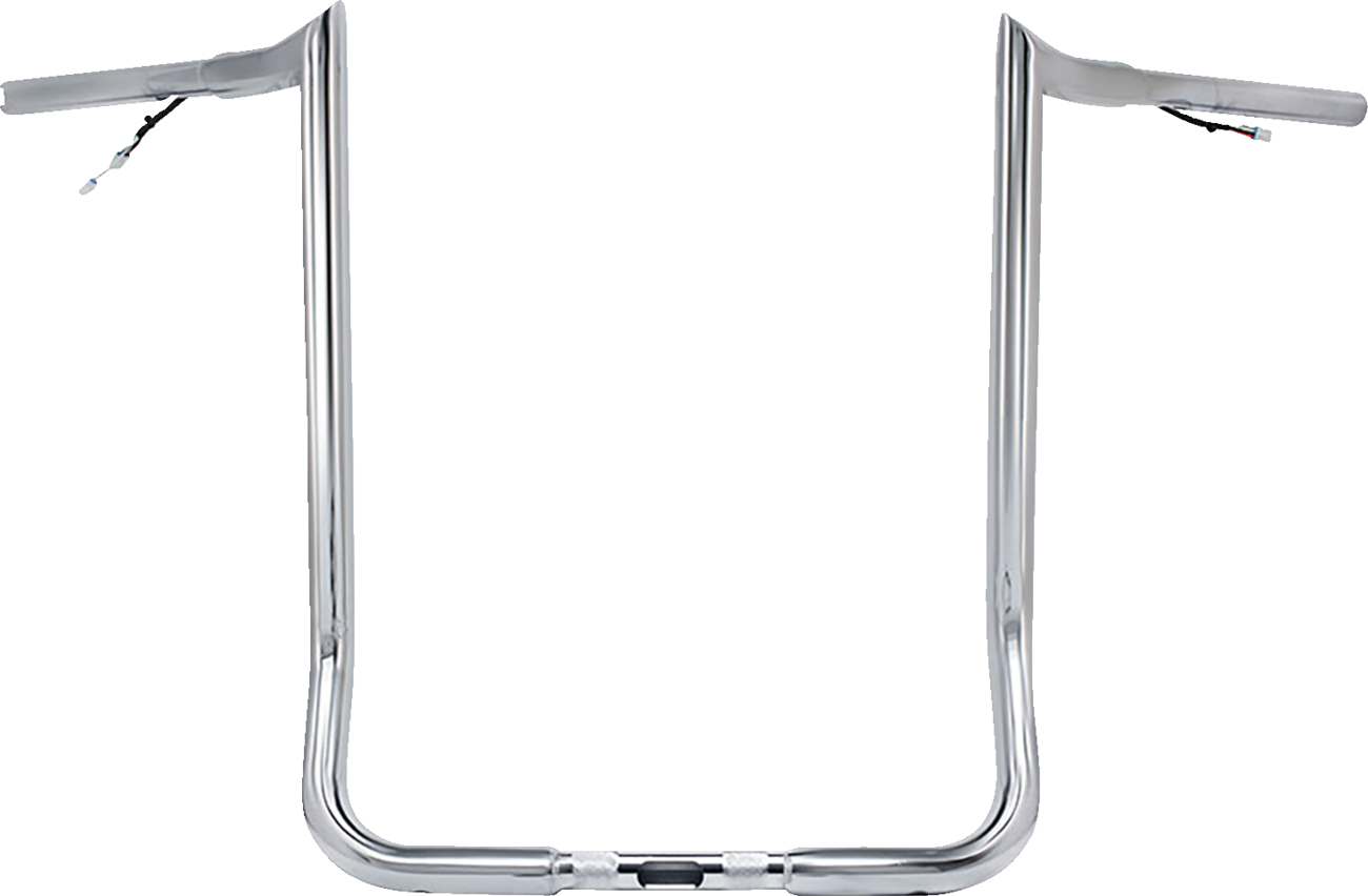 Paul Yaffe Bagger Nation Pre-Wired Handlebar - Monkey Bar - 16" - Chrome