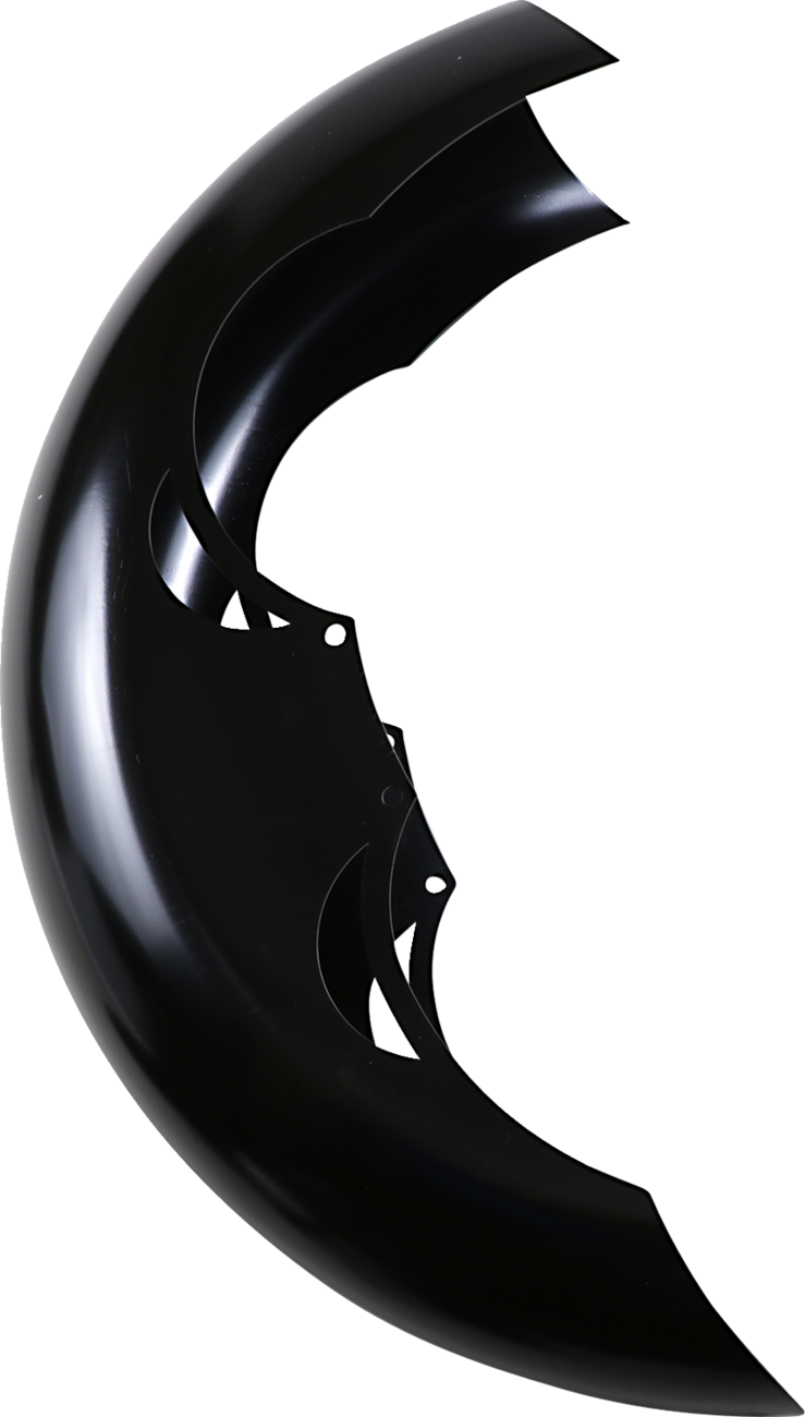 Klock Werks Tude Front Fender - Black - 16"-19" - HD Touring/Trike