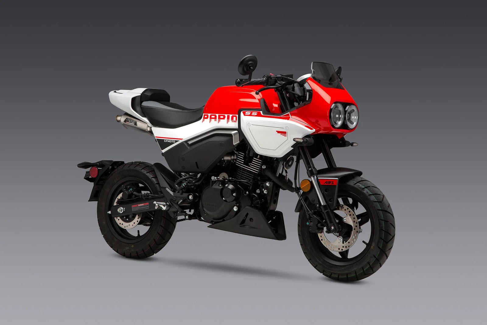 Yoshimura PAPIO SS/CL 24-25 RS-9 Stainless Slip-On Exhaust, W/ Aluminum Muffler
