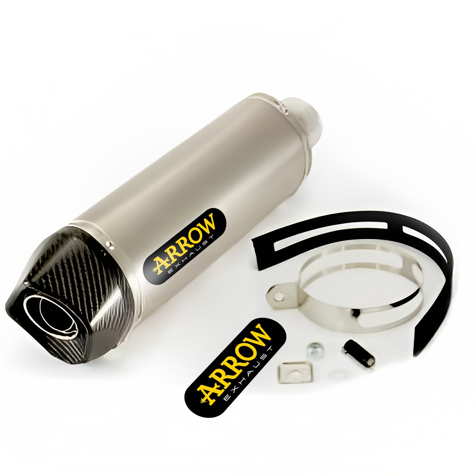 Arrow 71744AK Race-Tech Approved Aluminium Slip On With Carbon End Cap