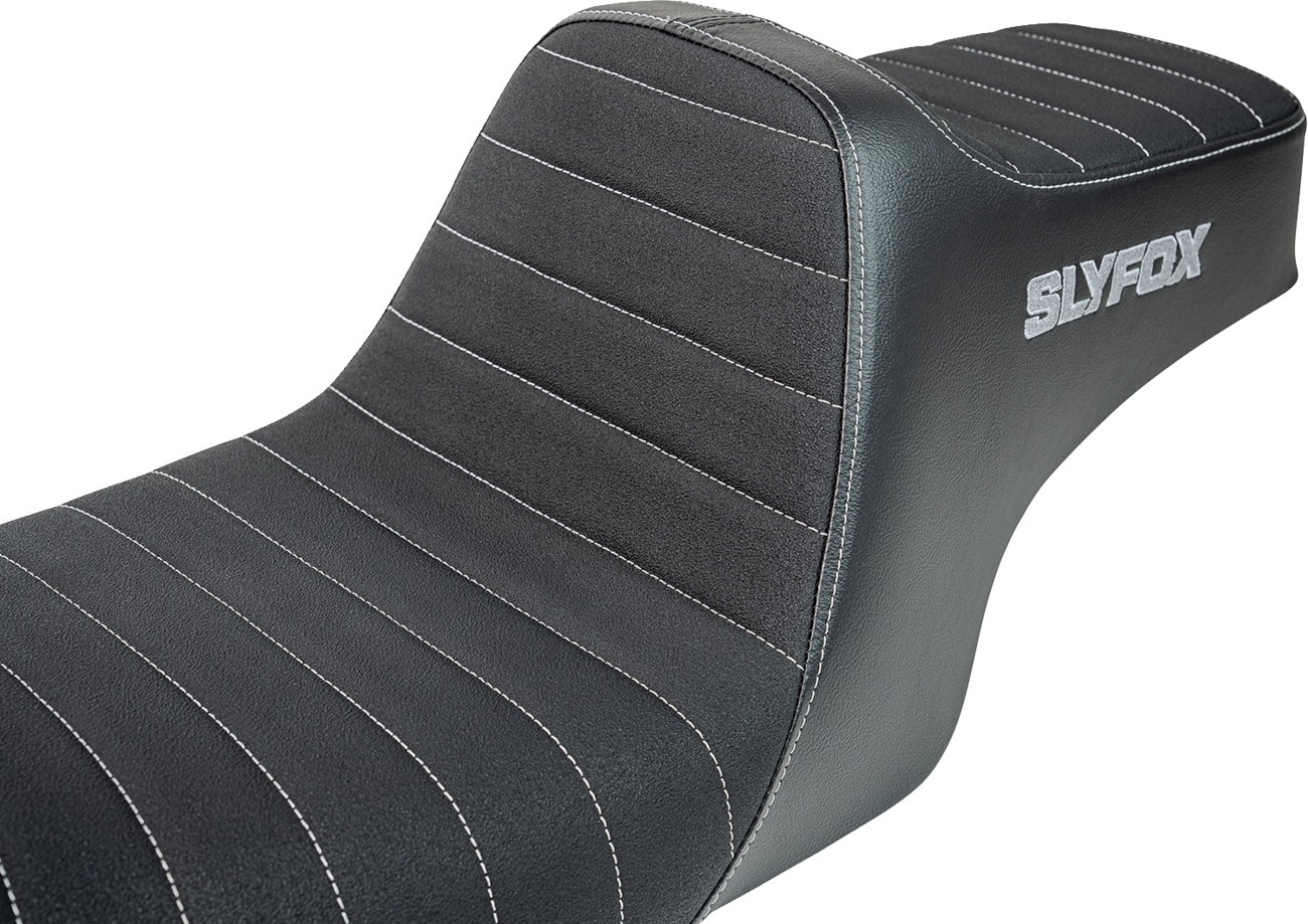 Slyfox High Noon Seat - Vinyl - Classic Stitch - Gray Logo - FL '97-'07
