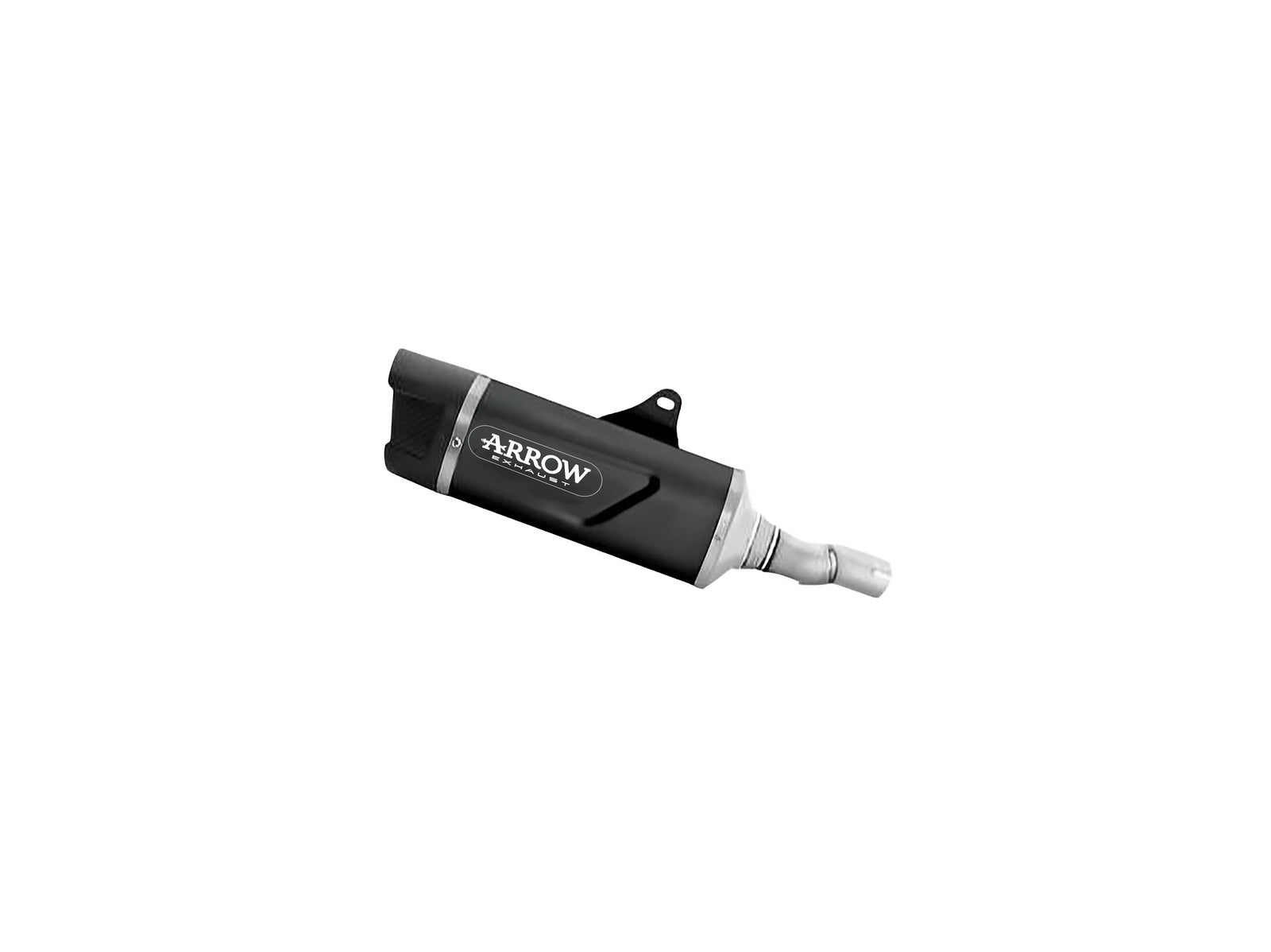 Arrow 73523AKNC Indy Race Evo Aluminium Dark Slip On With Carbon End Cap - Short Version