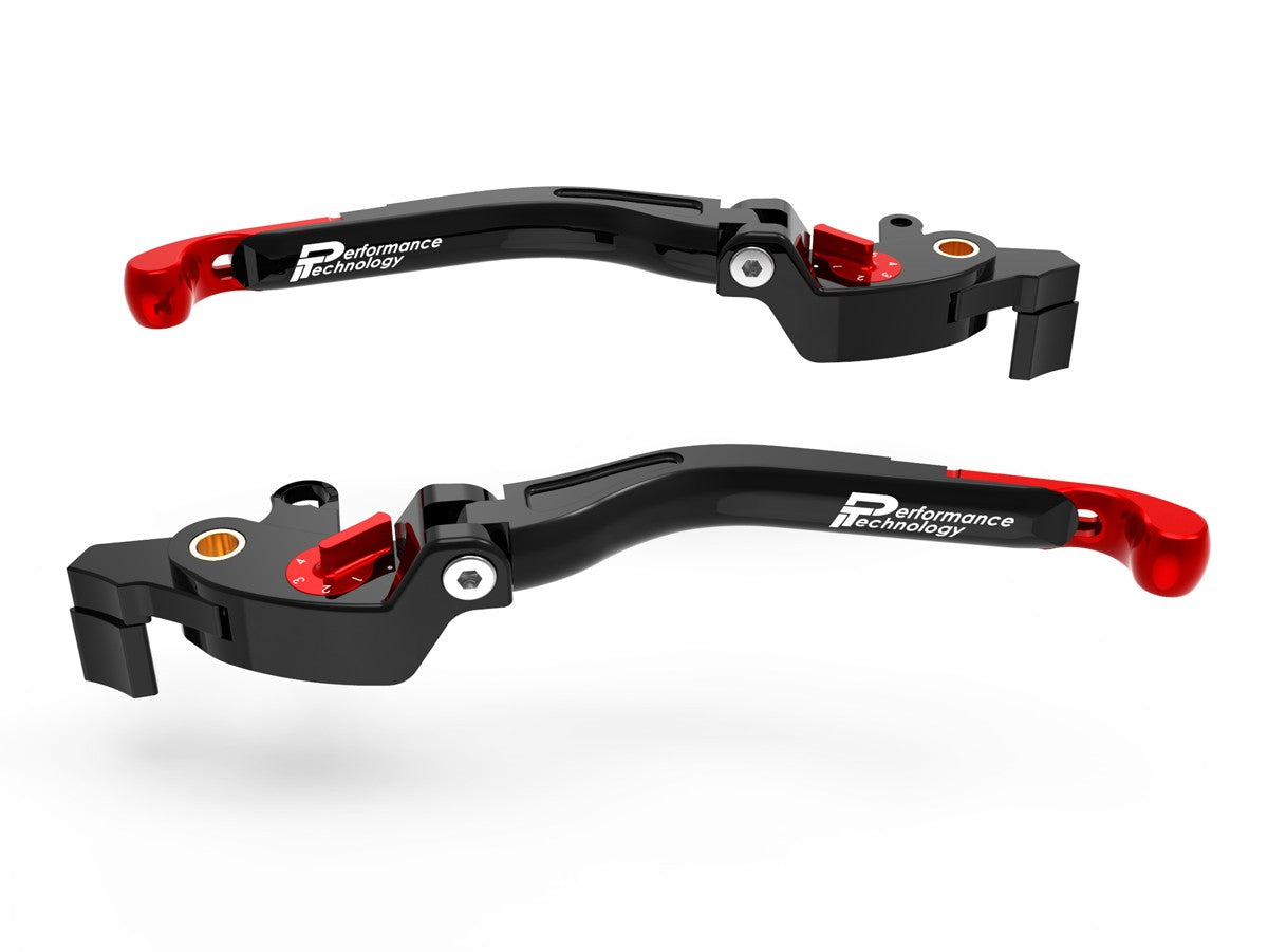 Ducabike DBK LEA18 Mv Agusta Brake / Clutch Adjustable Levers Eco GP 2 - BLACK-RED