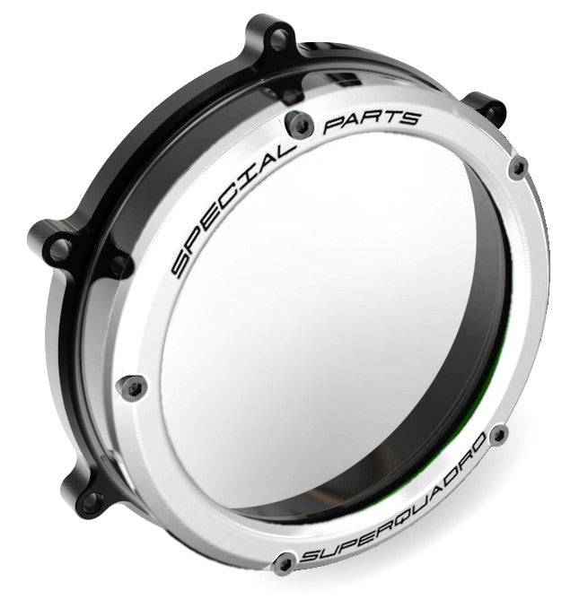 Ducabike DBK Cc119902 Clear Clutch Cover Panigale - BLACK-SILVER
