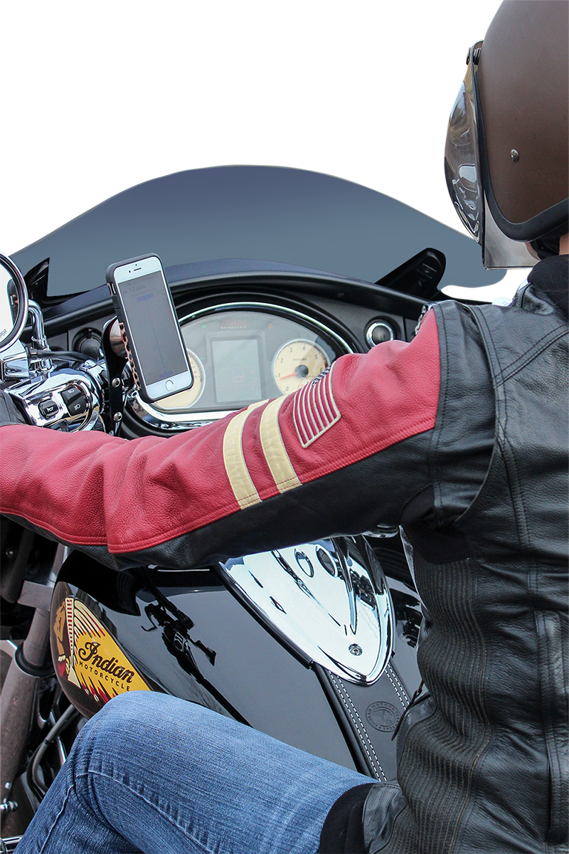 Klock Werks iOmount™ For Indian - Left Perch Mount - Black - Touring