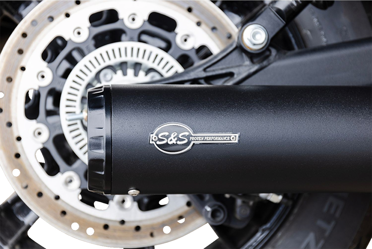 S&S Cycle 2-Into-1 Grand National Exhaust System - Black - Race Only