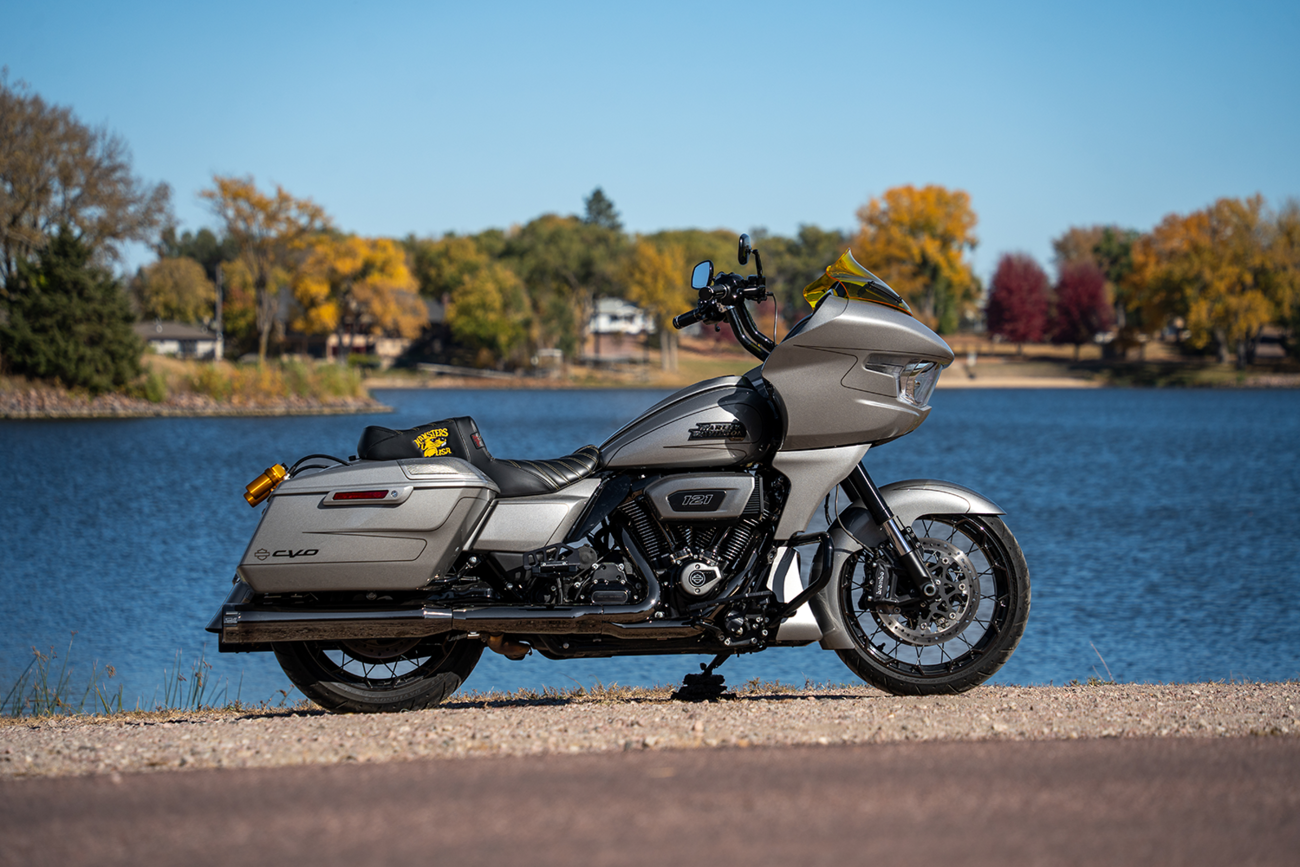 Klock Werks Level Front Fender - Black - 16"-19" - HD Touring