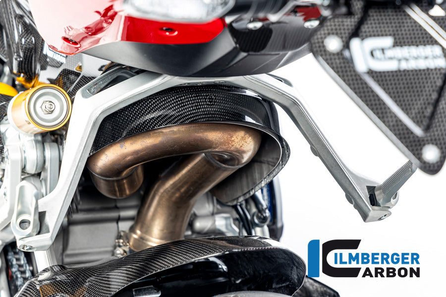 Ilmberger Carbon Exhaust Protection Ducati Streetfighter V2 - Gloss