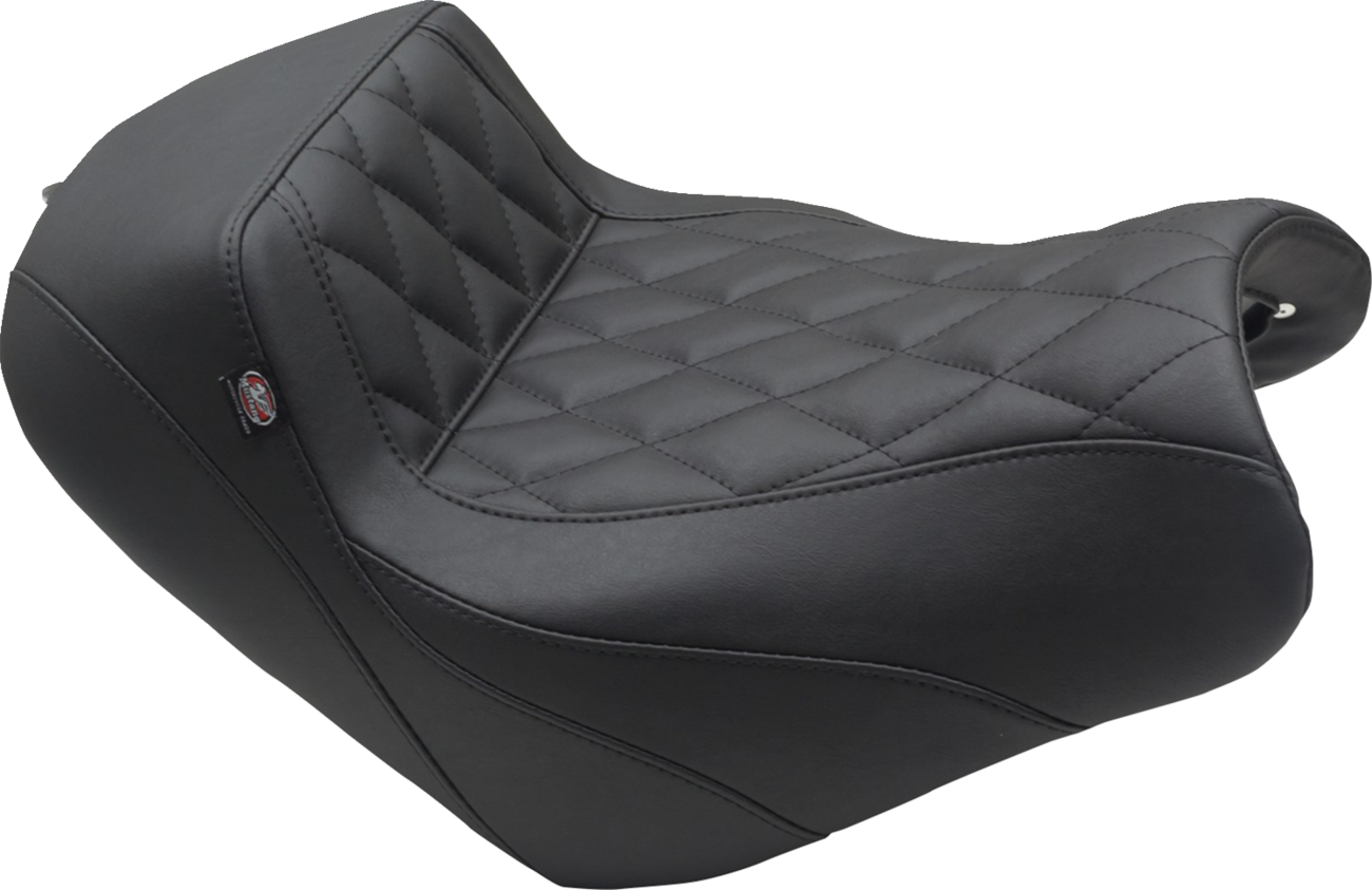 Mustang Squareback/Fastback Solo Seat - Black - Diamond Stitch - Vulcan S '15-'23
