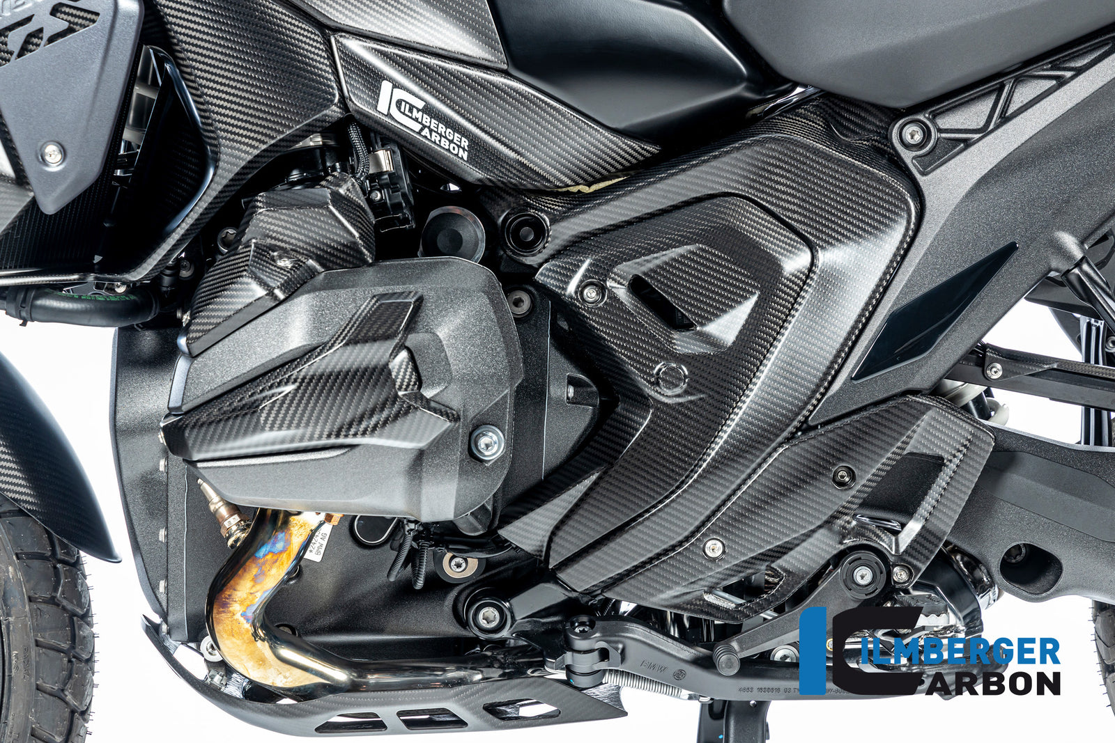 Ilmberger Carbon Spark Plug Access Cover Left BMW R 1300 GS - Matte / Twill