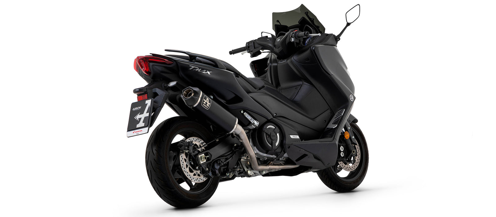 73521PKNW Full System With Indy Race Titanium Dark Slip Ons