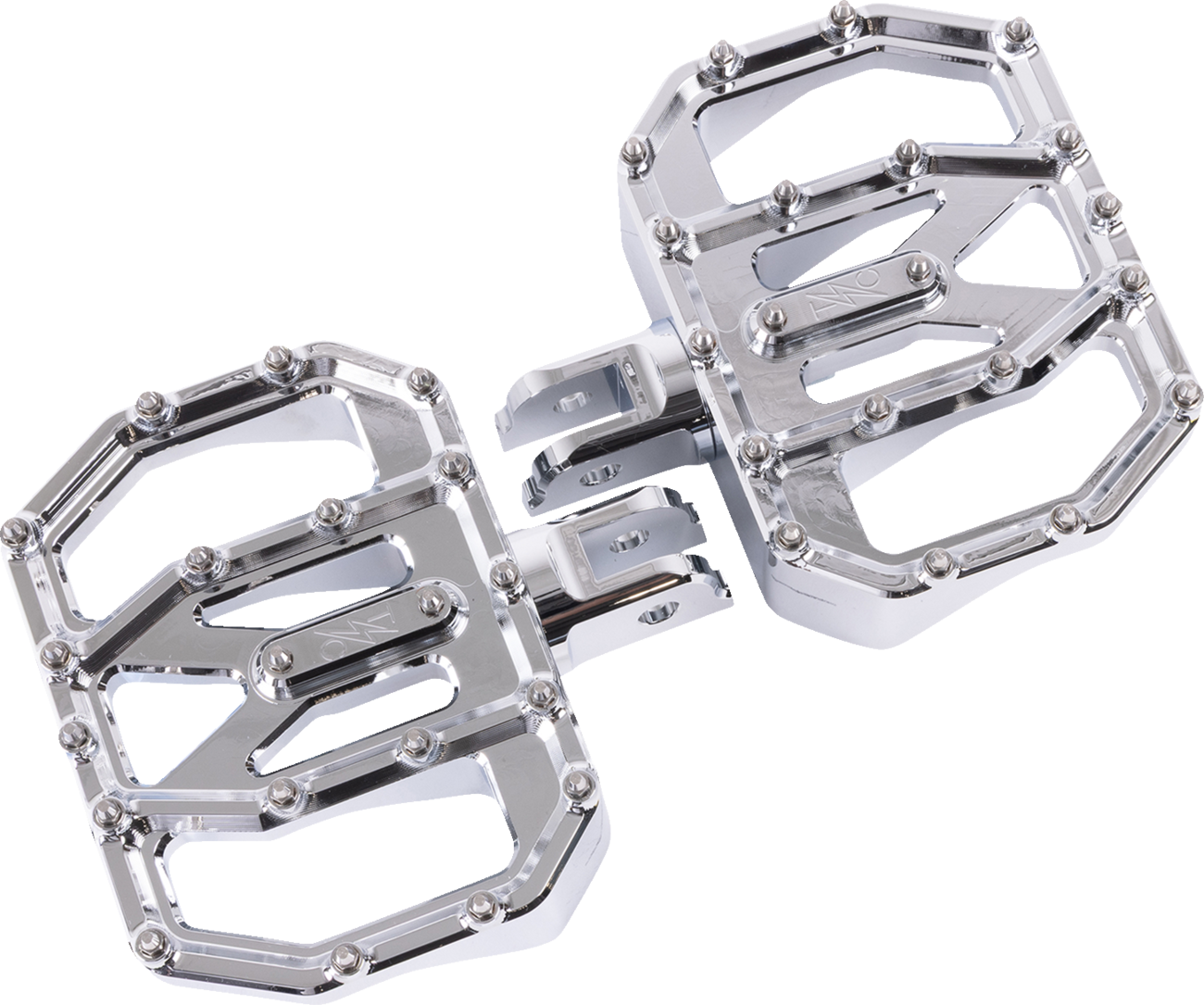 Thrashin Supply CO. Mini Aggressor Floorboards - Chrome - Front