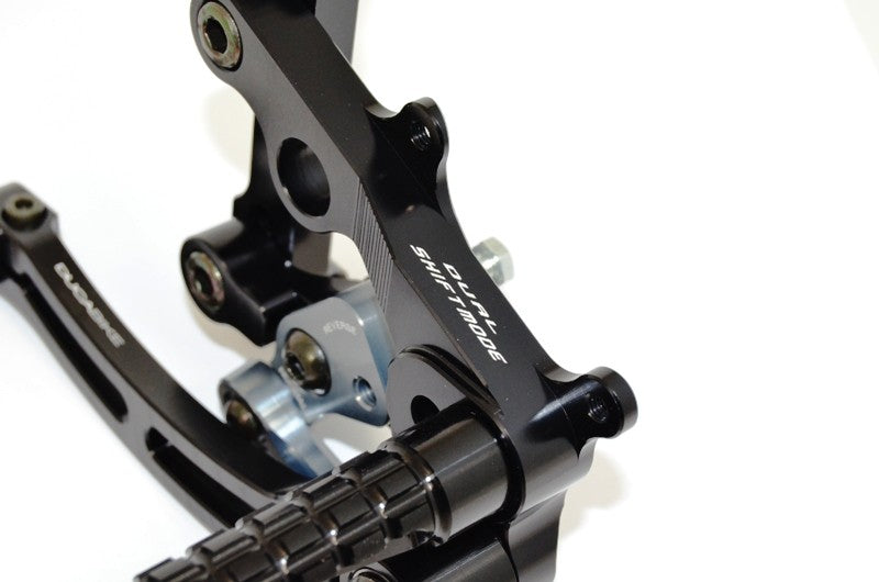 Ducabike DBK PR119903 Adjustable Rearset SBK Panigale - BLACK ECO FIXED FOOT PEGS