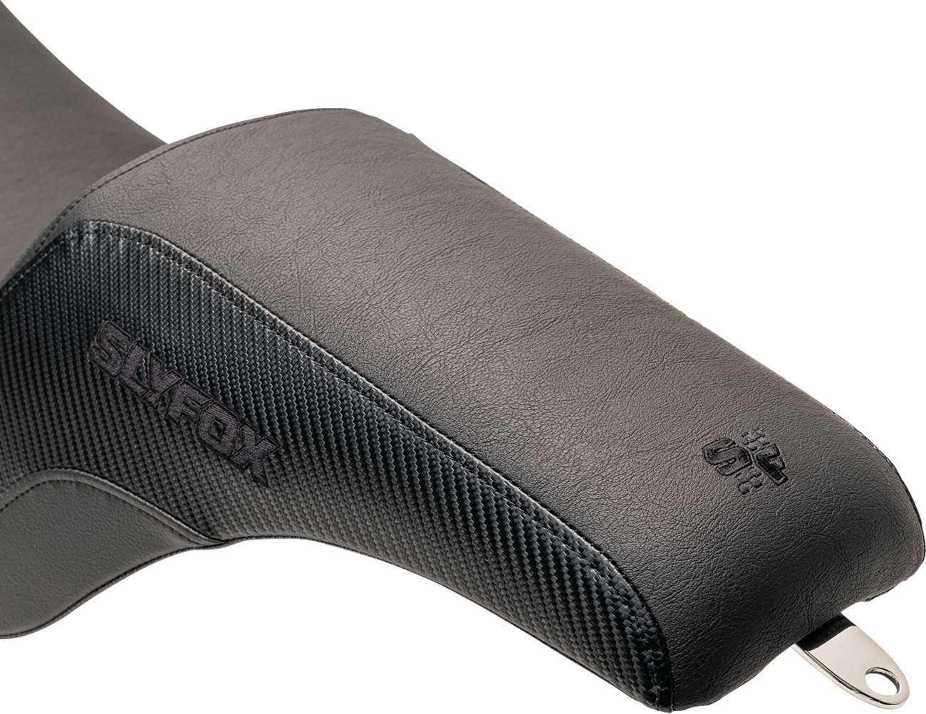 Slyfox Lowrider Drifter Seat - Black Logo - Smooth Vinyl - Carbon Fiber - FXLR/FLSB '18-'24
