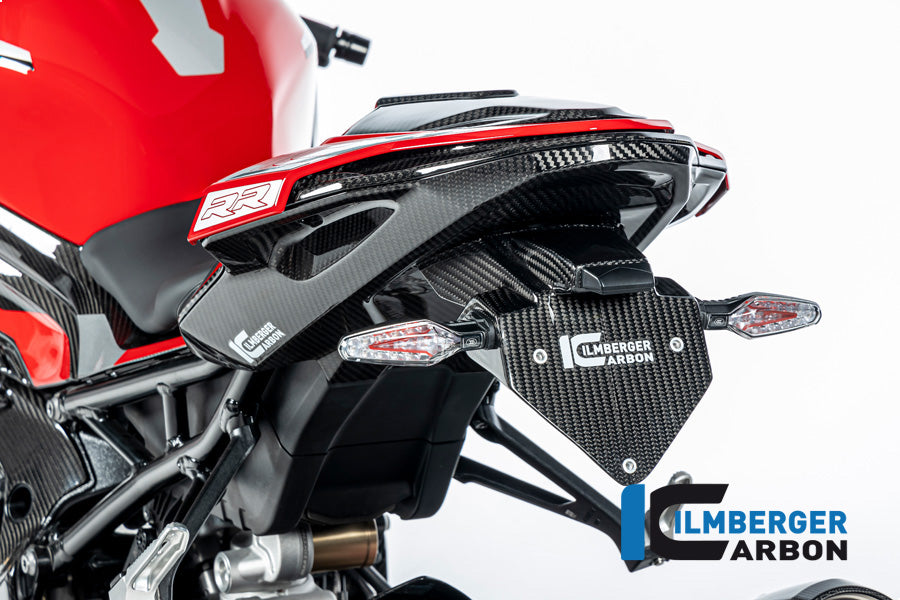 Ilmberger Carbon Rear Lower Seat Under Tray BMW M1000RR 2023-2026 - Gloss / Twill