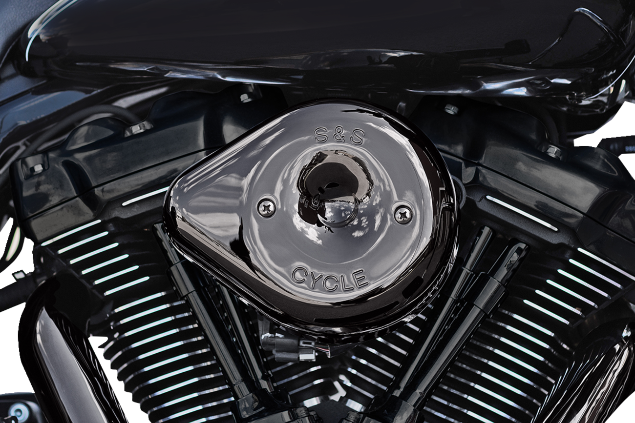S&S Cycle Stealth Teardrop Air Cleaner - M8 - Lava Chrome
