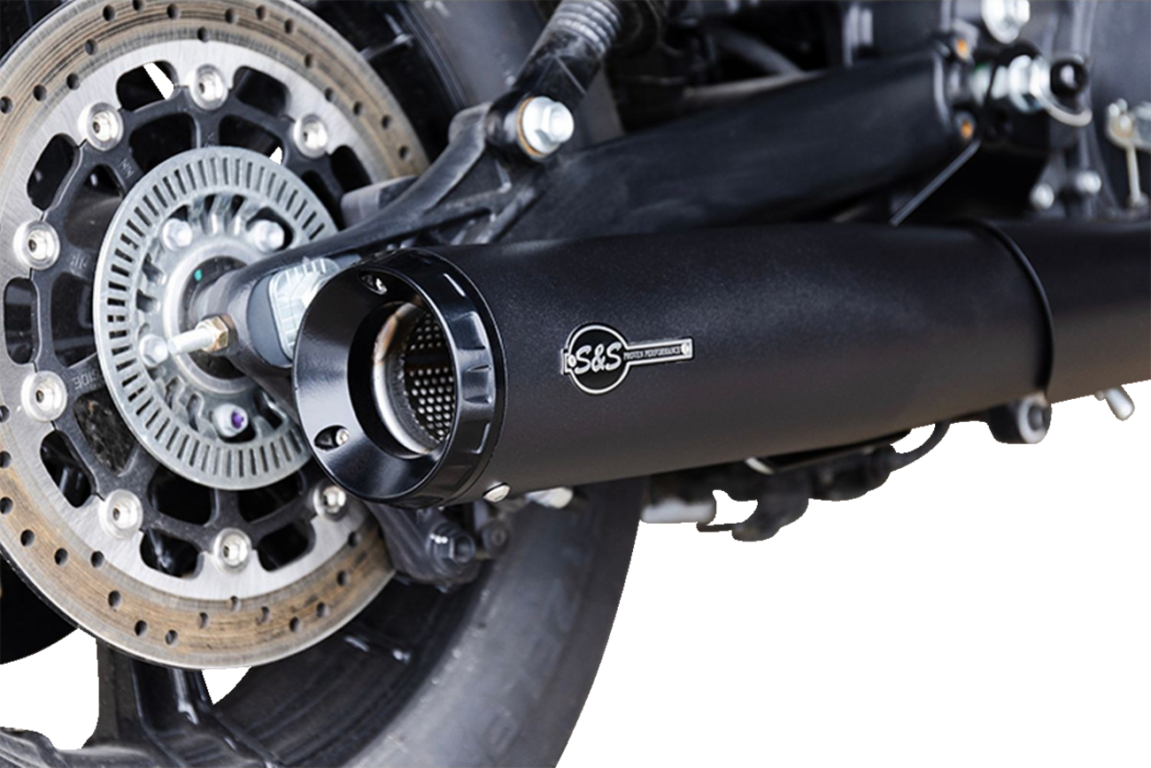 S&S Cycle 2-Into-1 Grand National Exhaust System - Black - Race Only