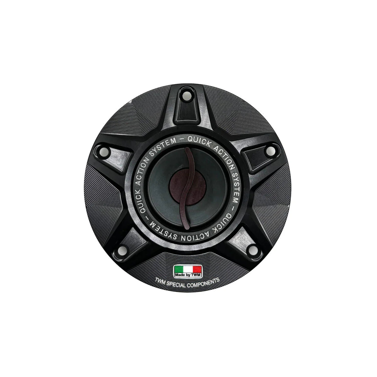 TWM Quick Action CNC Aluminum Gas Cap For Ducati - TDPR.07 - Black