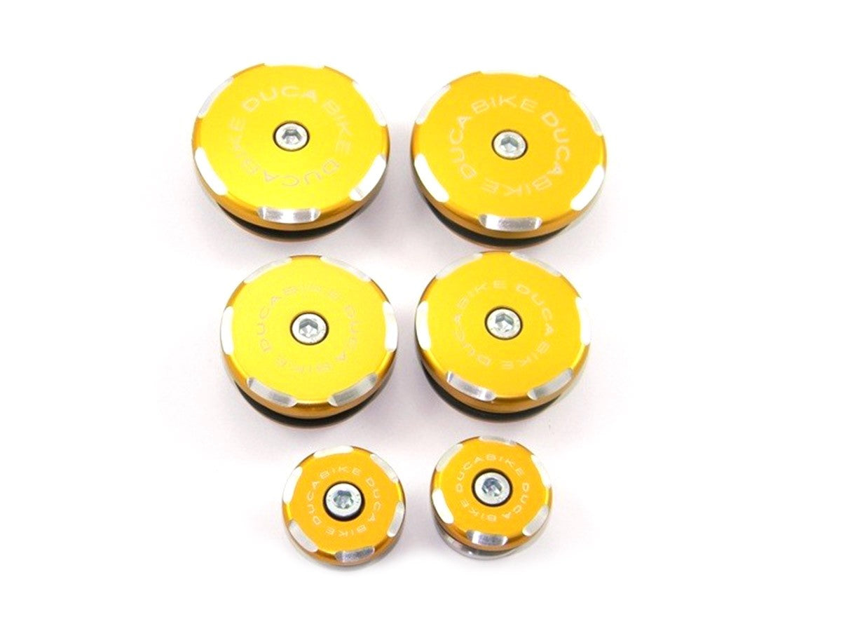 Ducabike DBK TTMTS1200 Kit Frame Plugs - GOLD