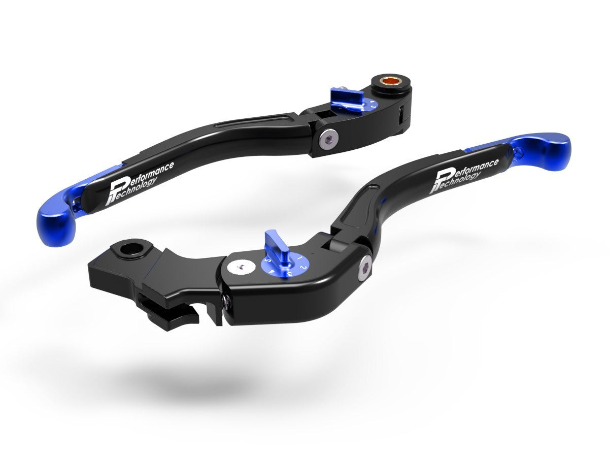 Ducabike DBK LEA09 Brake / Clutch Adjustable Levers Eco GP 2 - BLACK-BLUE