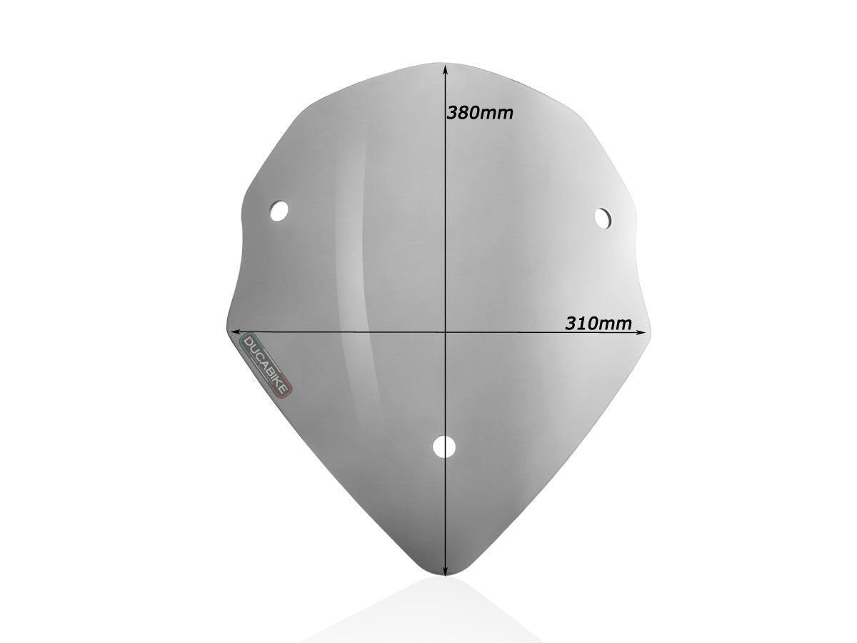 Ducabike DBK CUP07 MTS 15/19 Sport Windscreen - SMOKE