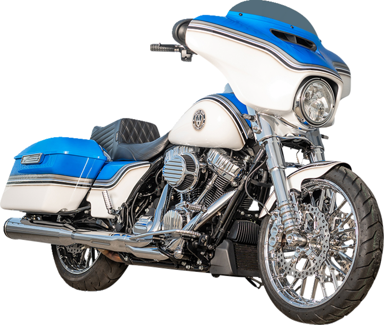 Arlen NESS Fork Legs - 49 MM - Chrome - For Factory Brake Caliper
