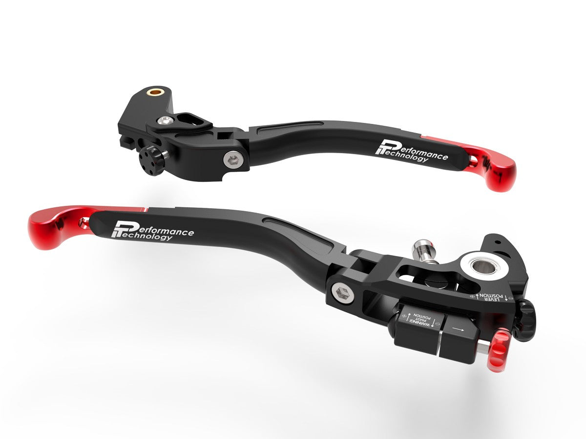 Ducabike DBK L23 Ultimate Brake + Clutch Levers Double Adjustment - BLACK-RED