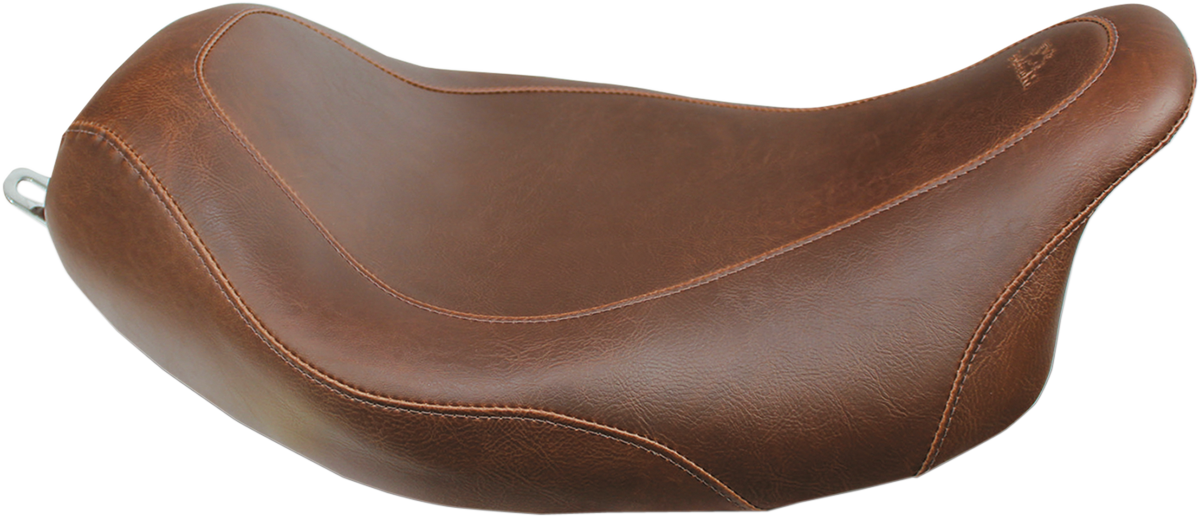 Mustang Seat - Wide Tripper™ Solo - Without Backrest - Smooth - Brown - FL '08-'25