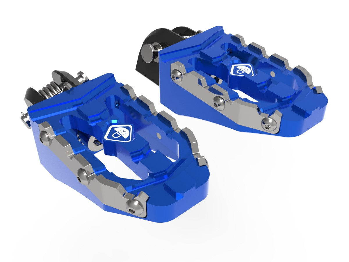 Ducabike DBK KPDM11 BMW R1300GS Off-Road Pilot Footpegs Kit - BLUE