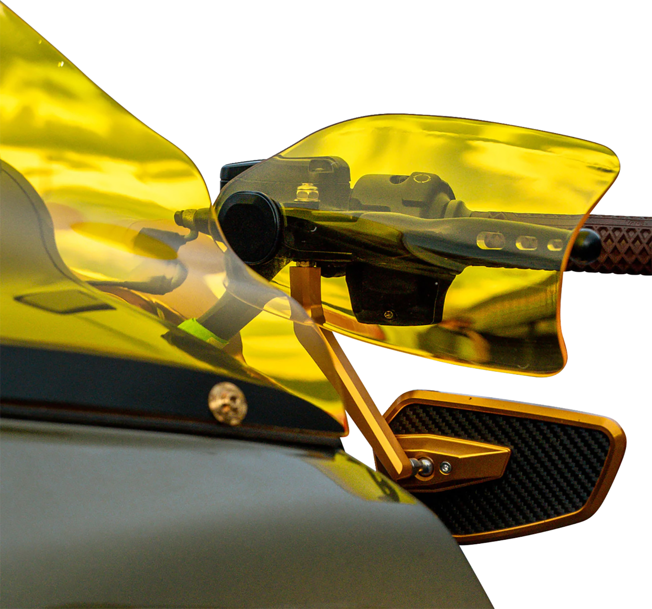 Klock Werks Flare® Handguards - Harley-Davidson Cable Clutch - Yellow