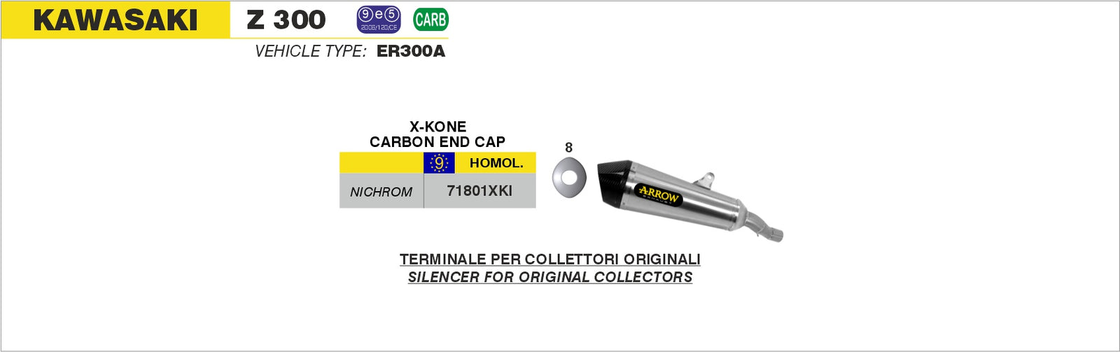 Arrow 71801XKI X-Kone Slip On - Assembly Diagram