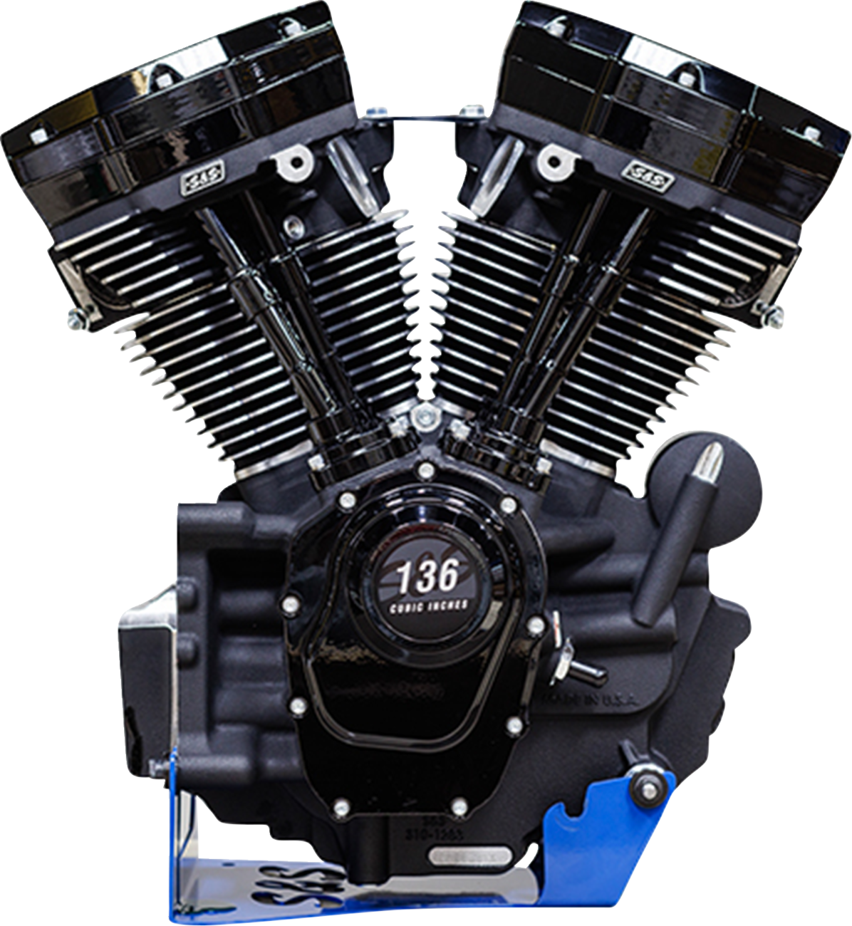 S&S Cycle MK136 Engine - 475G Camshaft - Oil Cooled - M8 Softail