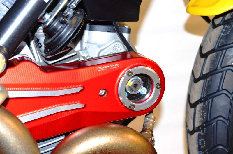 Ducabike DBK CDSCRA01 Timing Belt Cover - RED-SILVER