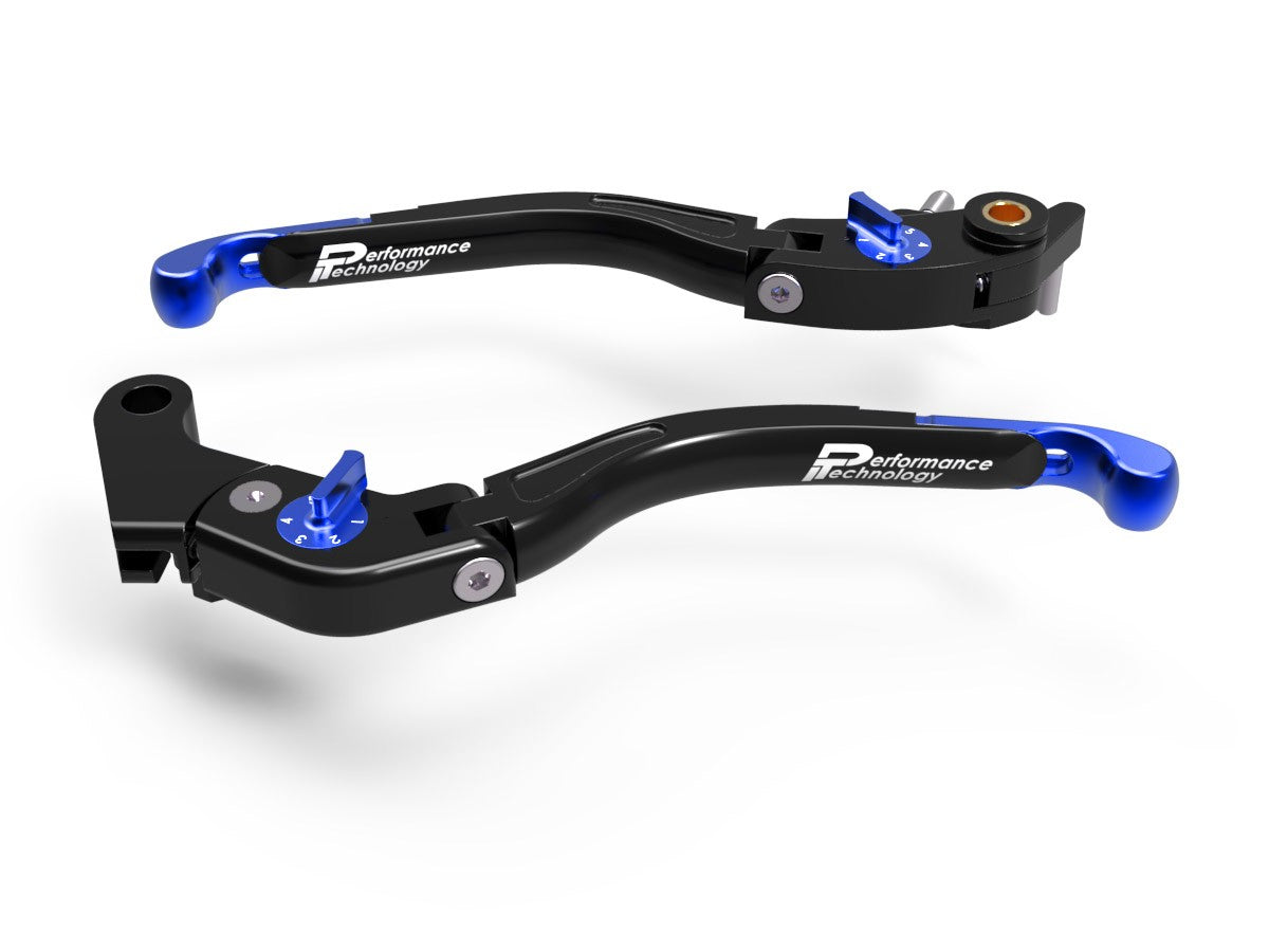 Ducabike DBK LEA06 Brake / Clutch Adjustable Levers Eco GP 2 - BLACK-BLUE