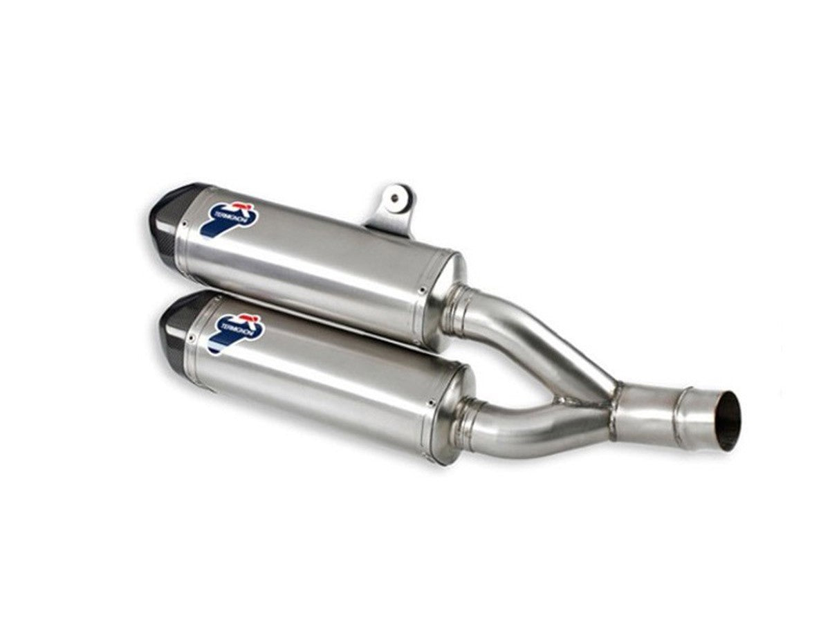 Termignoni 012IO Pair Of Approved Silencers Stainless Steel Ducati Monster 1100 Evo