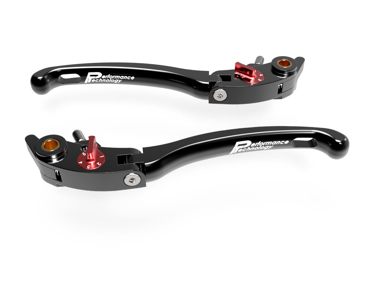 Ducabike DBK LE01 Brake / Clutch Adjustable Levers Eco GP 1 - BLACK-RED
