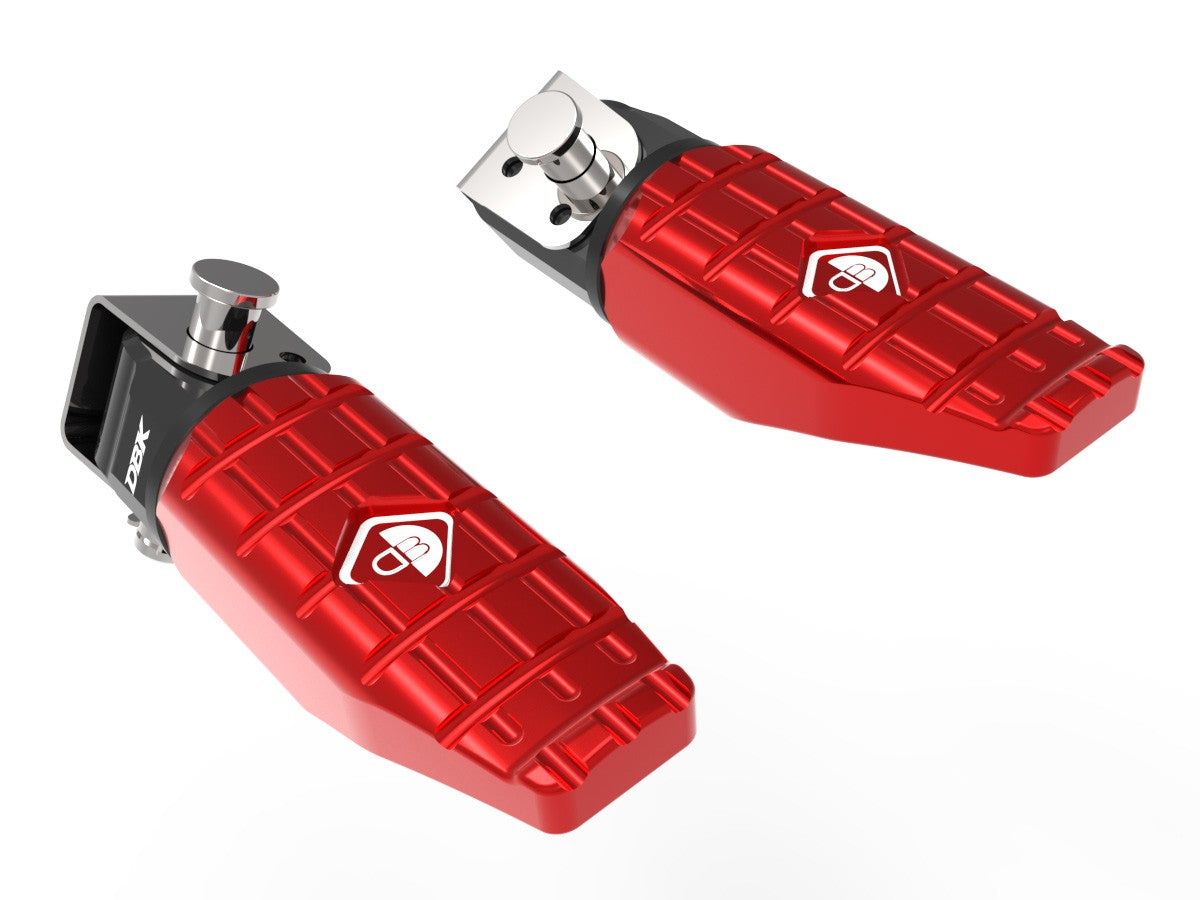 Ducabike DBK KPDM09 BMW R1300GS Sport Passenger Footpegs Kit - RED