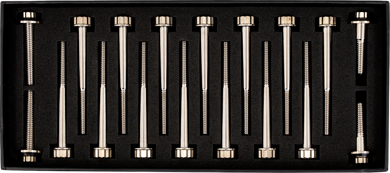 Trask Bitchin' Bolts Hardware Kit - Titanium - M8 - Crankcase