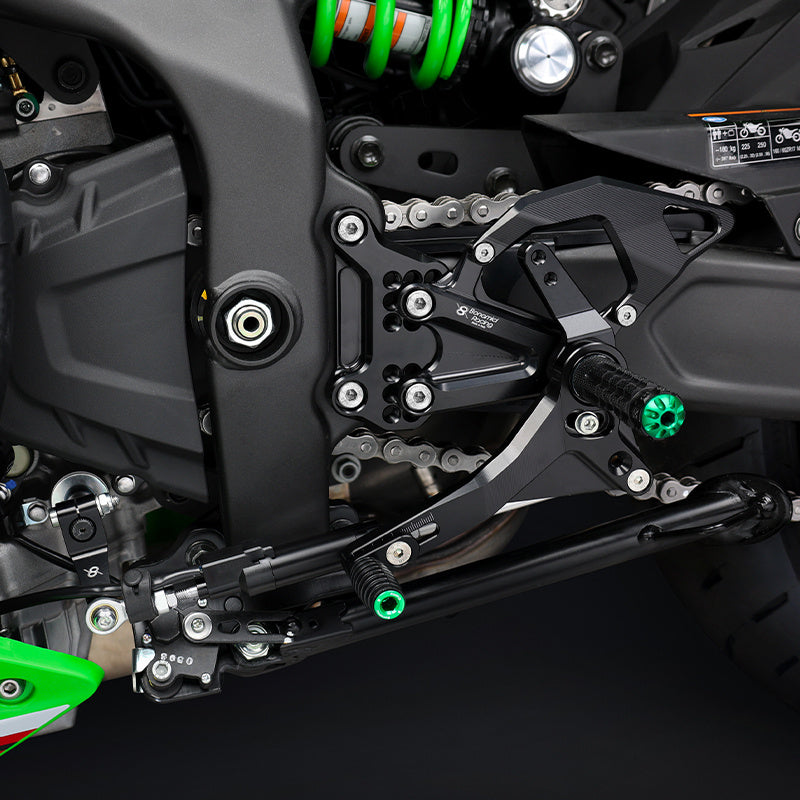 Bonamici Racing Adjustable Rearsets - Kawasaki ZX-4R - ZX-4RR