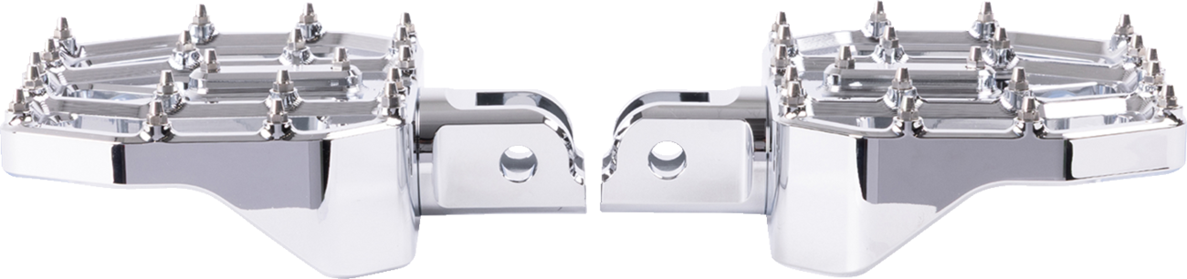 Thrashin Supply CO. Mini Aggressor Floorboards - Chrome - Front