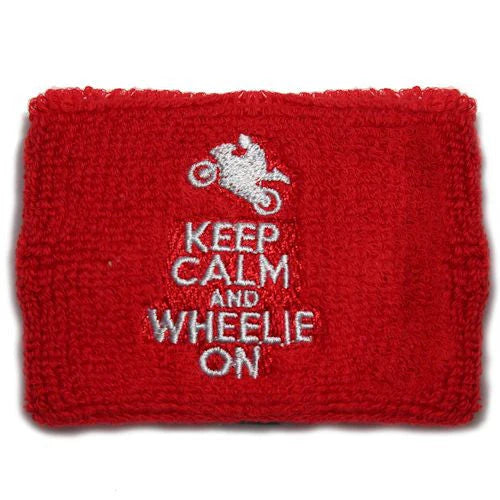 REZSOX Keep Calm And Wheelie On Brake Reservoir Cover