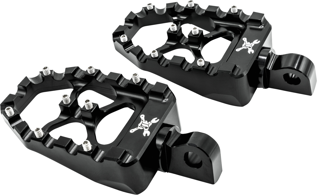Burly Brand MX Evolution Driver Pegs - Black - Sportster/Dyna