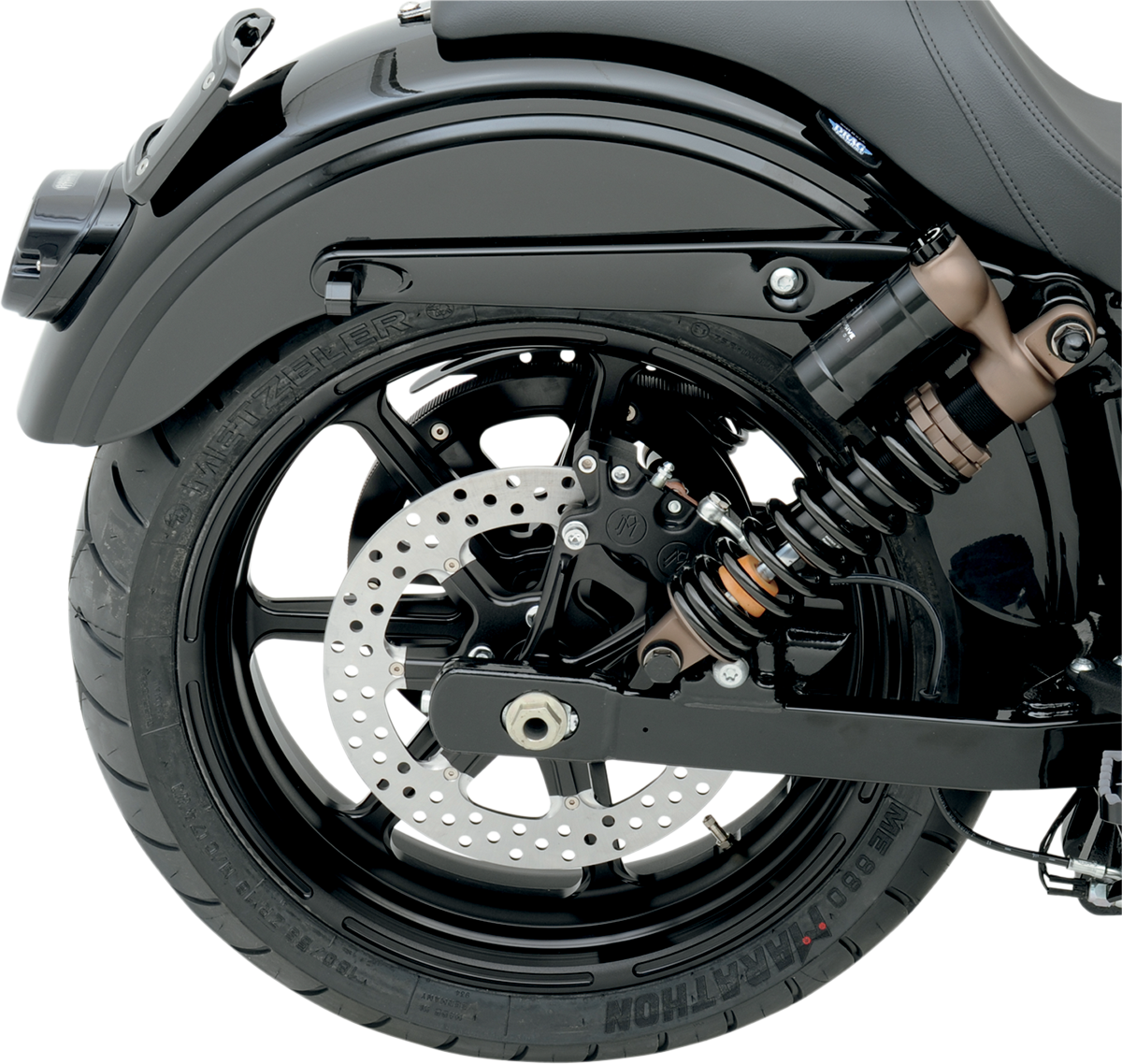 Performance Machine (PM) 4-Piston Caliper - Rear - Black Ops™ - 08-17 FXD