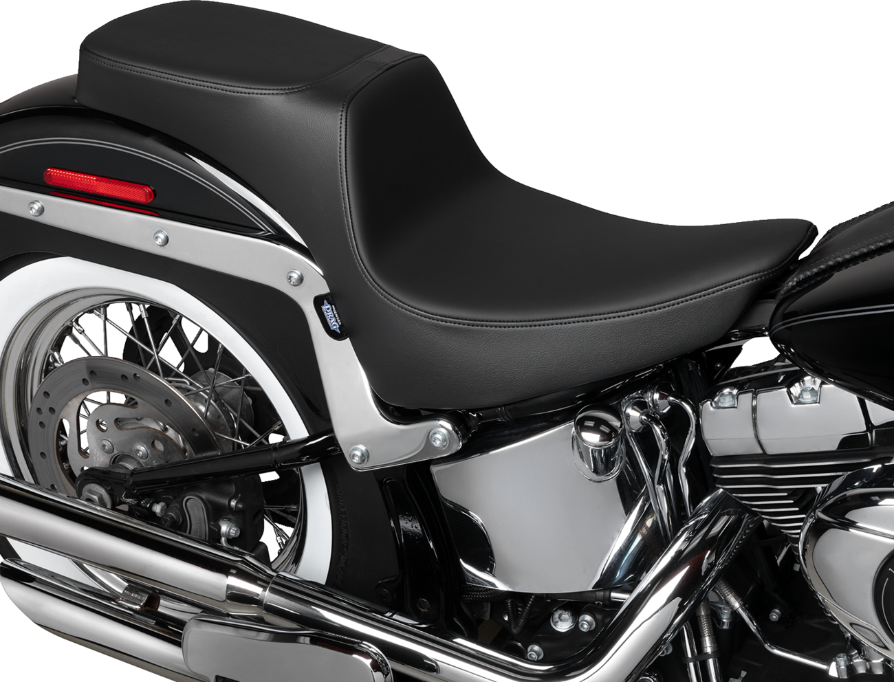 Drag Specialties Seats Performance Predator 2-Up Seat - Solar Leather - Smooth - FL '00-'17