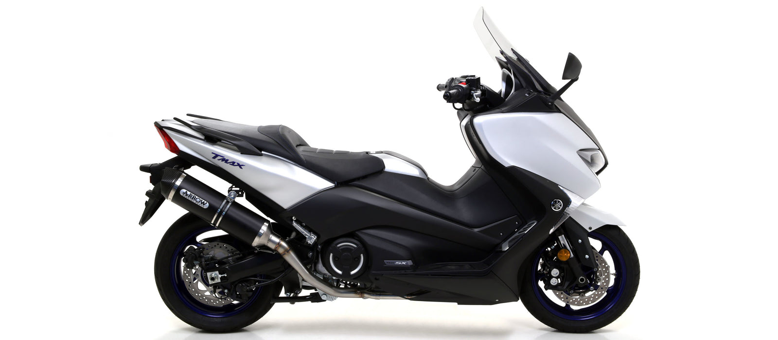 Race-Tech Aluminium Dark" Slip On With Carbon End Cap"