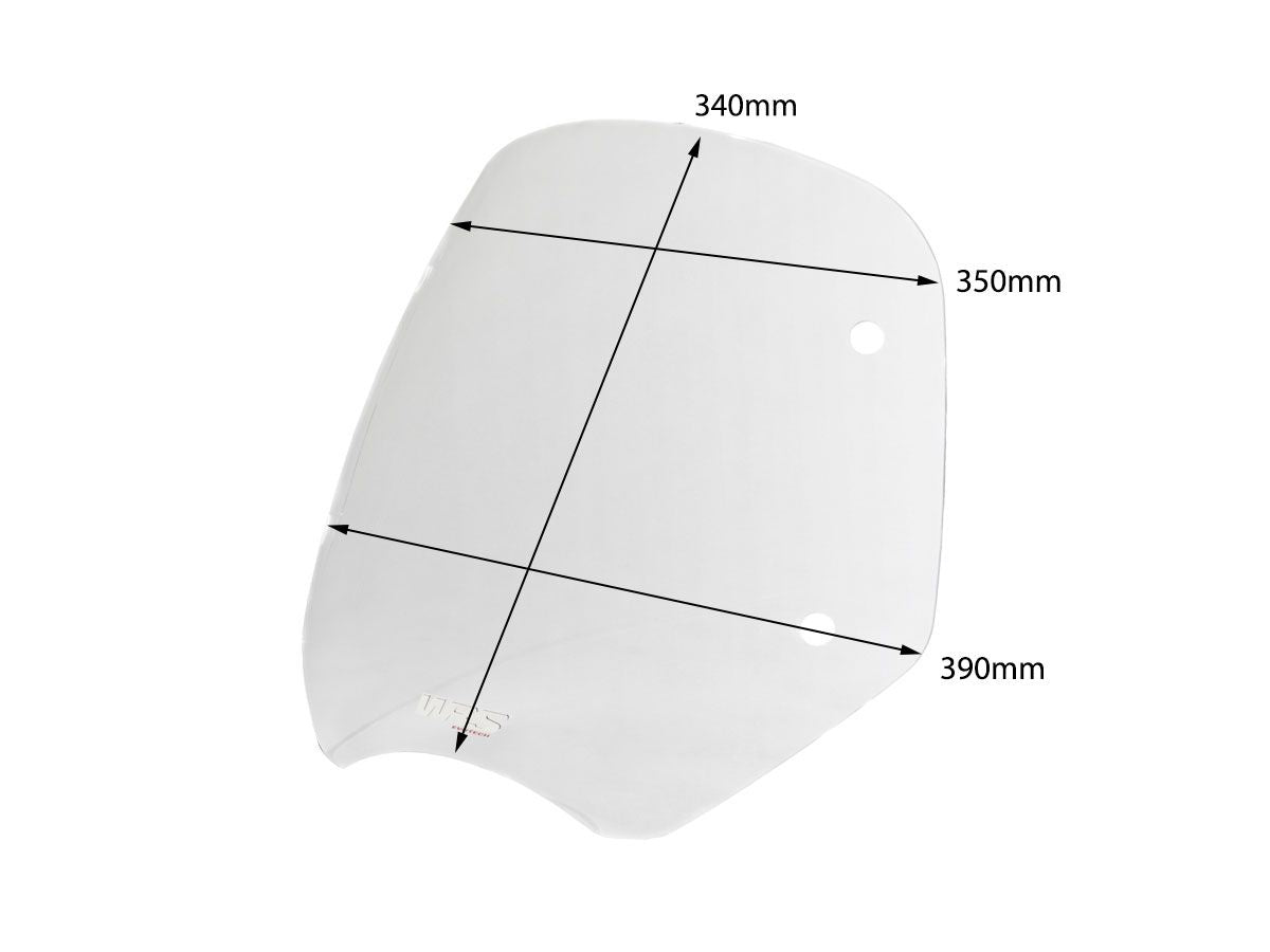 WRS Touring Windscreen Original Profile BMW R1200R 2007-2013