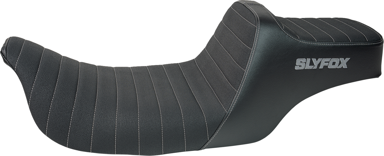 Slyfox High Noon Seat - Vinyl - Classic Stitch - Gray Logo - FL '97-'07