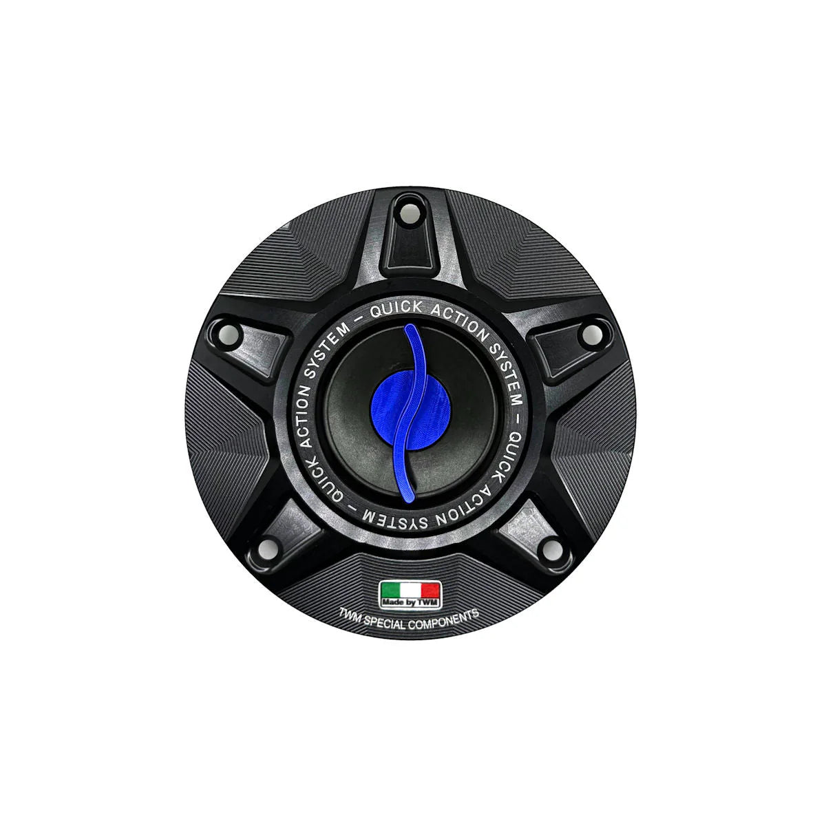 TWM Quick Action CNC Aluminum Gas Cap For Ducati - TDPR.07 - Blue