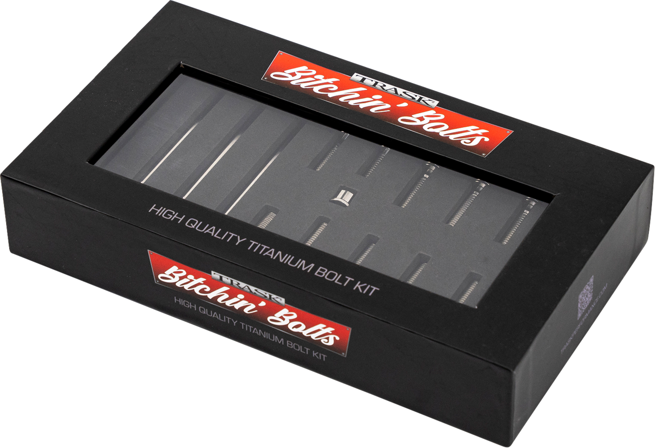 Trask Bitchin' Bolts Hardware Kit - Titanium - M8 - Primary Cover