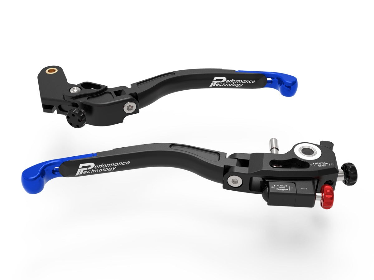 Ducabike DBK L27 Ultimate Aprilia Brake + Clutch Levers Double Adjustment - BLACK-BLUE